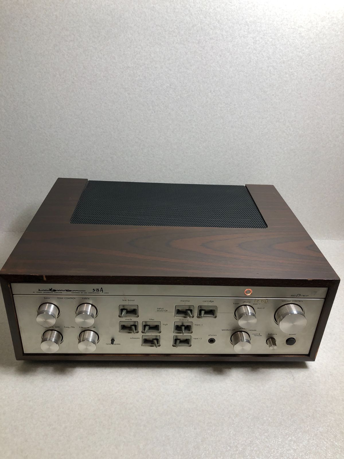 D1406 ラックスマン L-58A プリメインアンプ オーディオ機器 通電 済