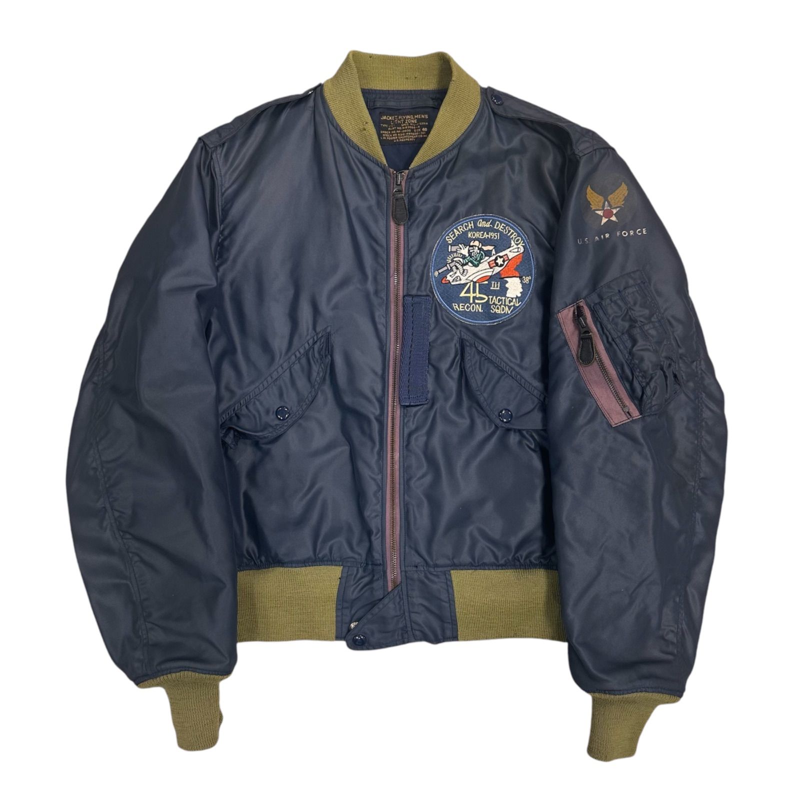 ザリアルマッコイズ フライトジャケット L-2A ネイビー TYPE L-2A REAL McCOY MFG. CO. | NYLON JACKET(MIL) | The Real