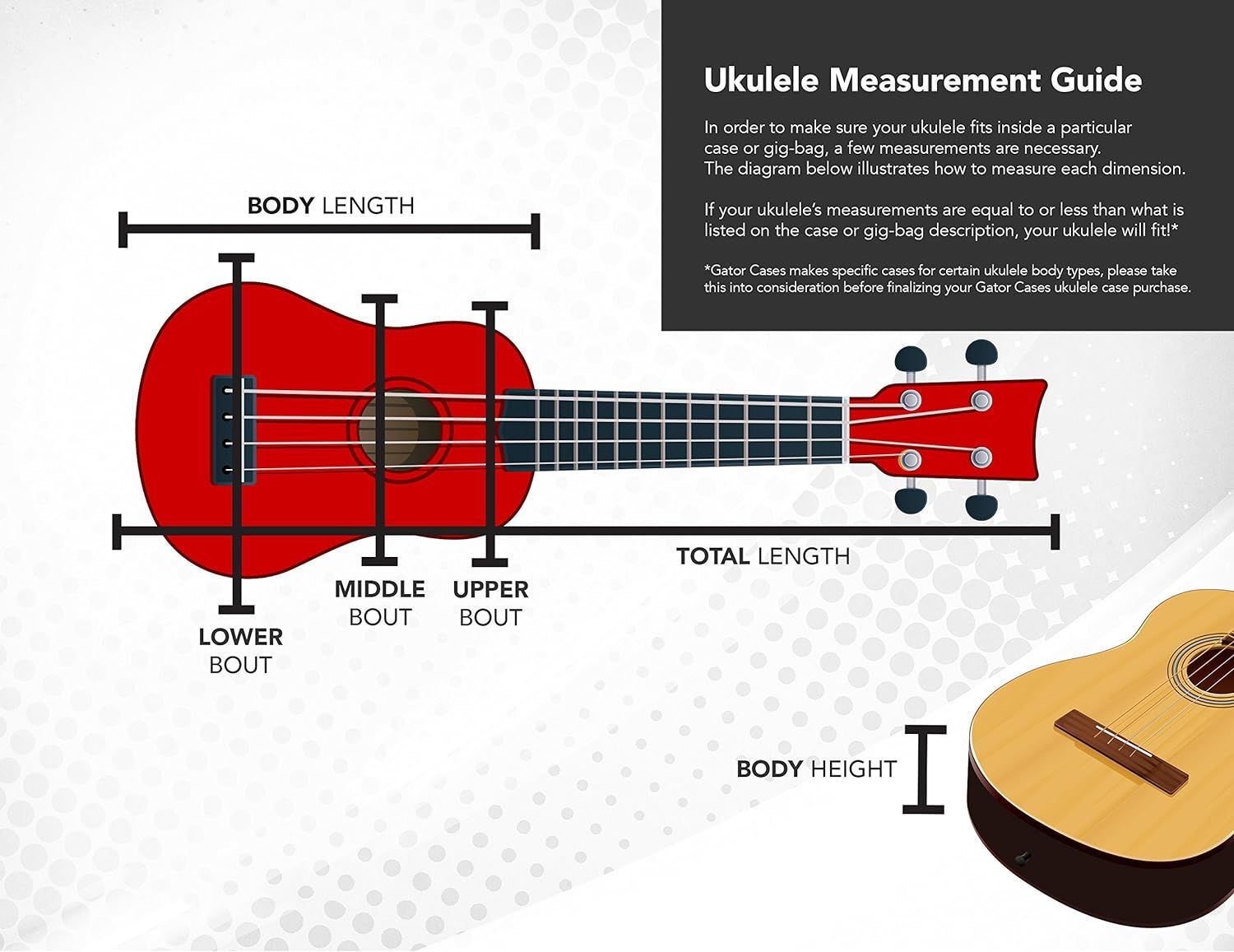 GATOR ゲーター マンドリン用 ハードケース GC Guitar Series ABS製 GC