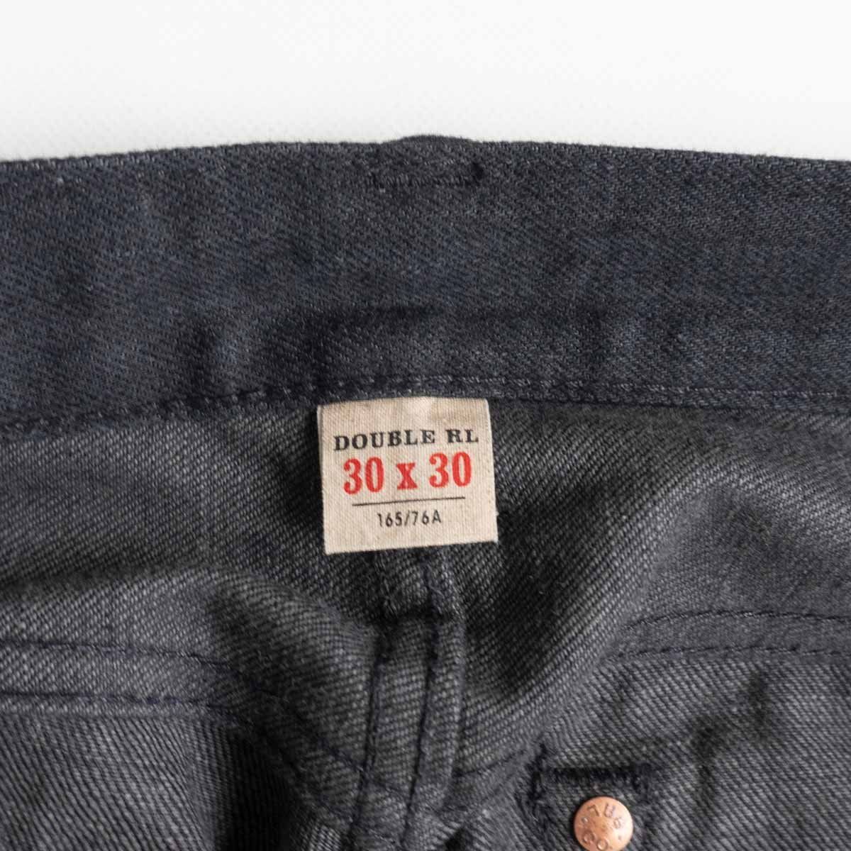 美品】RRL 【NEW BLACK ON BLACK SLIM FIT BLACK DENIM PANTS 】30×30 