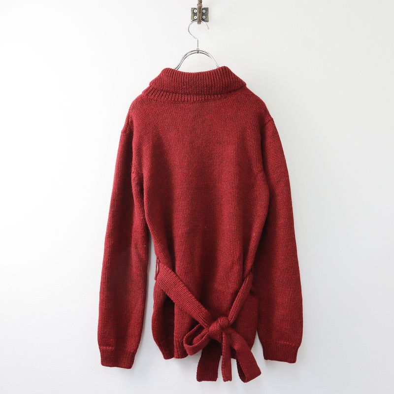 美品 アニエスベー agnes b. アルパカ100% ショールカラーニット 