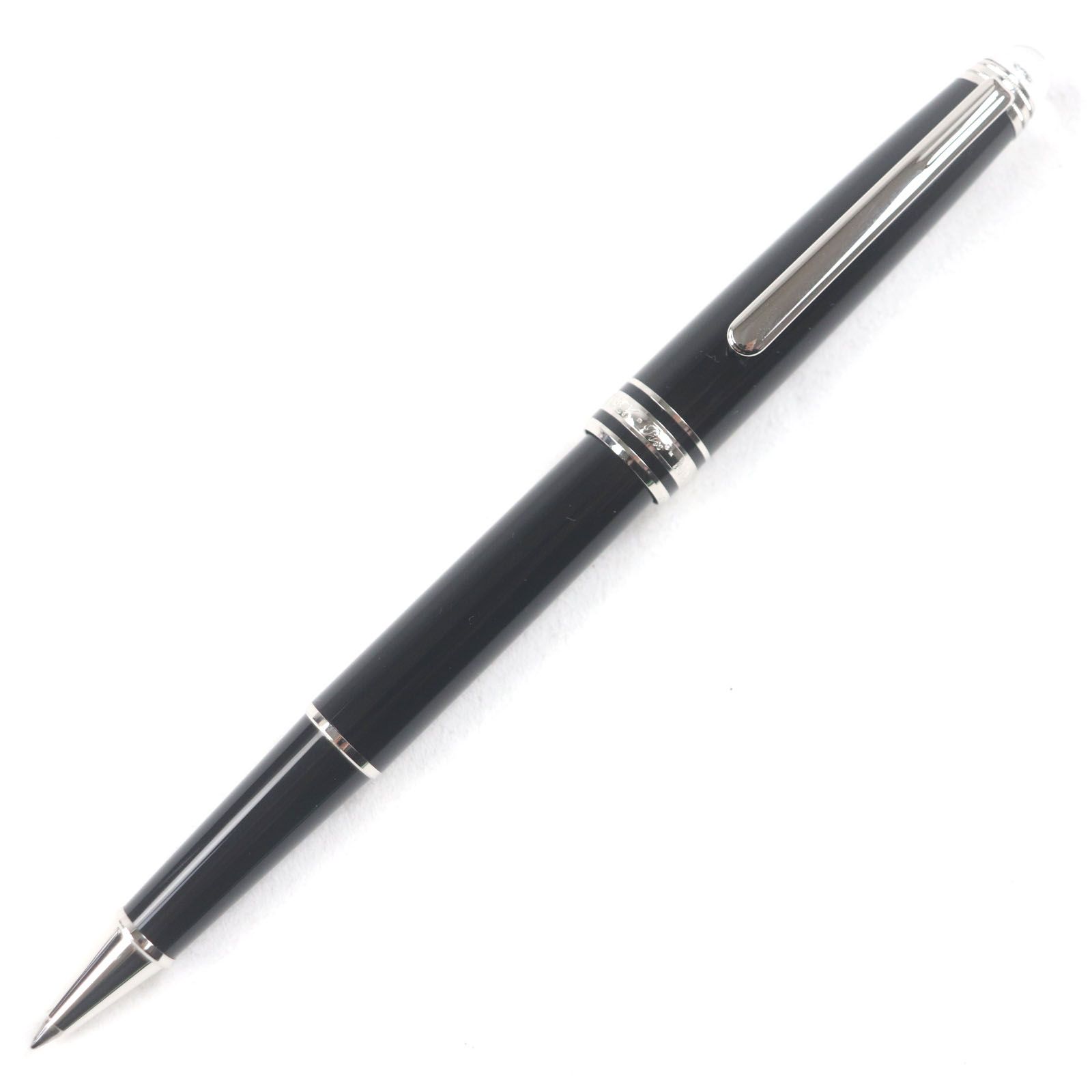 MONTBLANC モンブラン マイスターシュテュック クラシック Pix 1Pダイヤモンド ホワイトスター キャップ式 ボールペン ブラック シルバー ドイツ製 メンズ