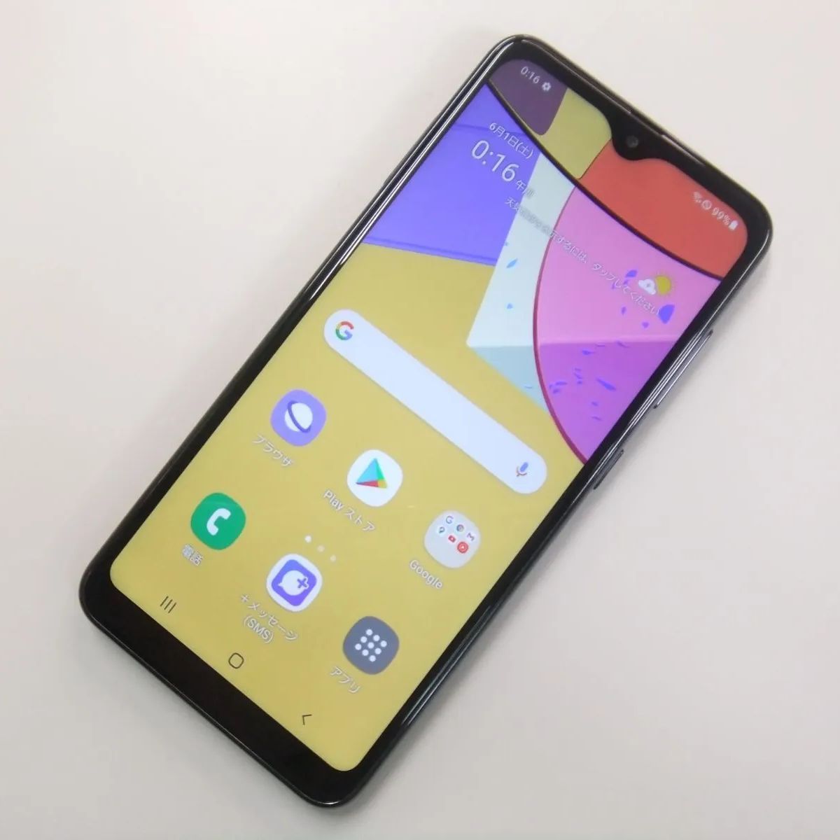 【中古】 Galaxy A21 SCV49 ブラック au SIMロック解除済