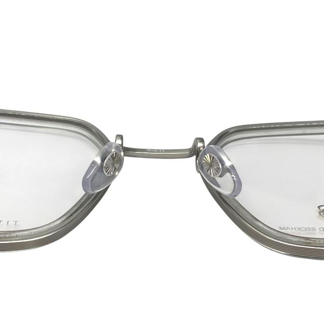 デイヴィッド ベッカム DB 1003GUA 49 23 150 眼鏡 メガネ アイウェア 多角形 スクエアフレーム メタル シルバー ロゴ DAVID BECKHAM KANDAIZUMI_COM