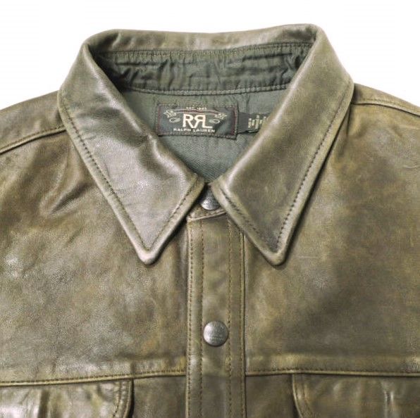 RRL ダブルアールエル ミリタリーバンドシャツ RRL - ダブルアールエル 13スターHBTオーバーシャツ M RRL