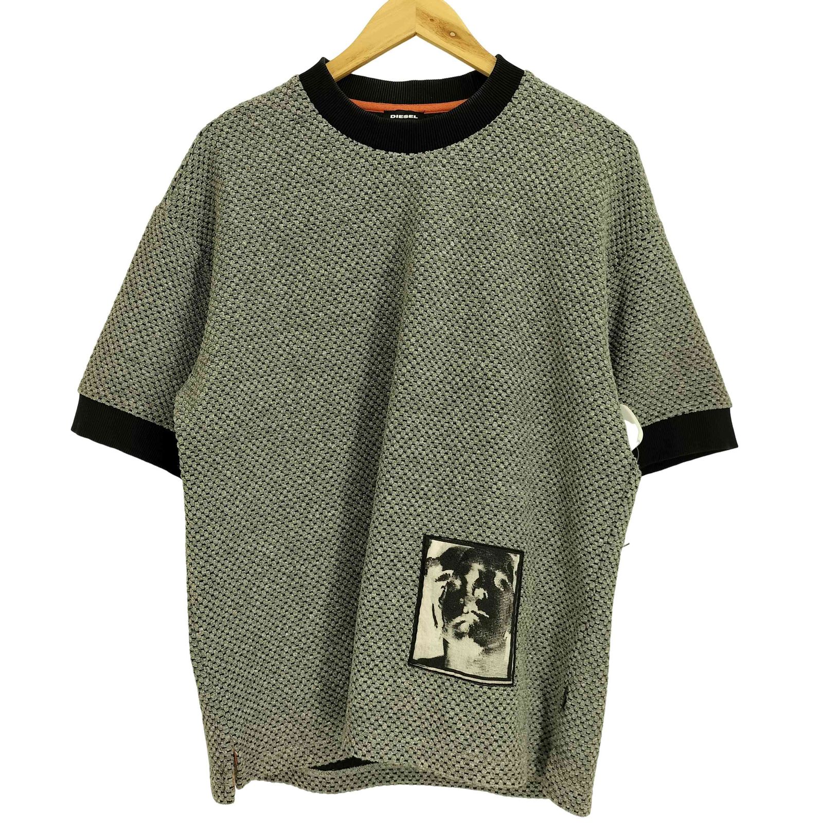 DIESEL ブラック ワッフルTシャツ（DIESEL(ディーゼル) T-DIEGO