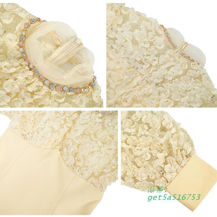 シースルー刺繍長袖トップ ハイウエストフ