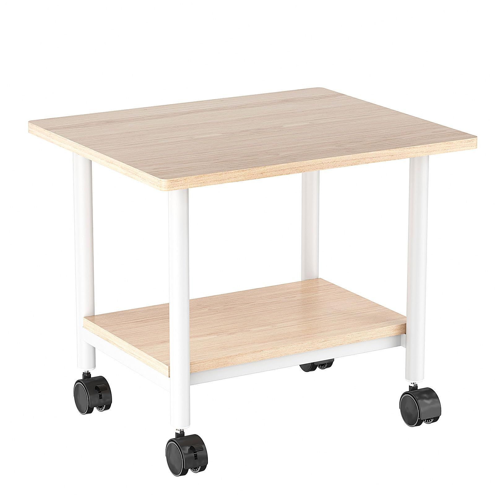 木目調 家庭用 オフィス プリンタースタンド プリンターワゴン プリンターカート Amazon.co.jp: JIYUNII プリンター台 プリンターラック 木製 2段