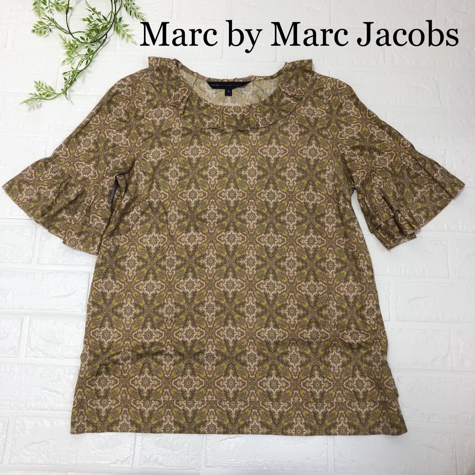 Marc by Marc Jacobs シルクブラウス 半袖 ペイズリー柄 - メルカリ
