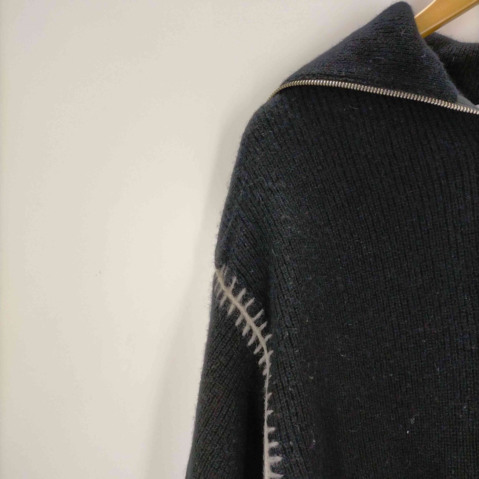 ウジョー Ujoh 22AW HALF ZIP CROCHET KNIT PULLOVER メンズ 2 - メルカリ