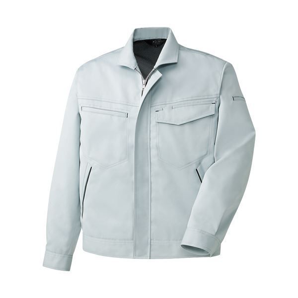 まとめ 長袖ブルゾン 制電ソフトツイル グレー LLサイズ ×3セット