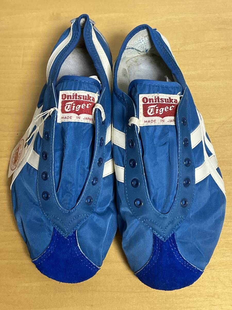 35 未使用品 60s 70s Onitsuka Tiger オニツカタイガー マラソンシューズ マラップ ナイロン DX ブルー スニーカー  24cm デッドストック - メルカリ