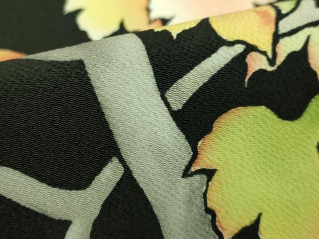 平和屋本店□極上 京都祇園の老舗 ぎをん齋藤 九寸名古屋帯 枝葉文