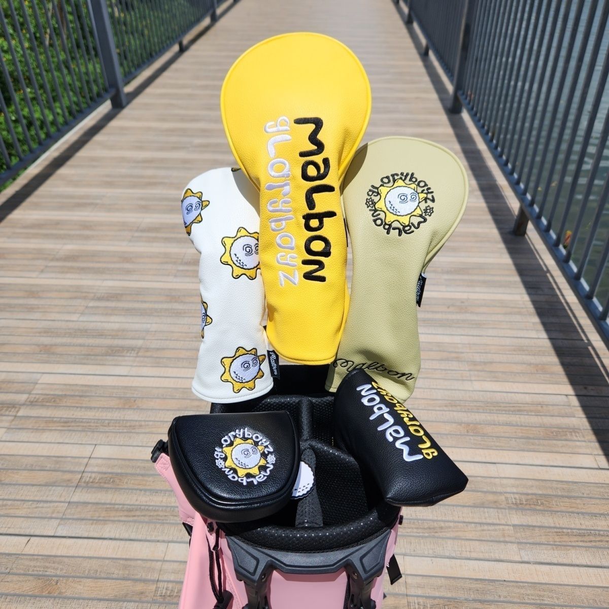 5点セット ヘッドカバー MALBON GOLF