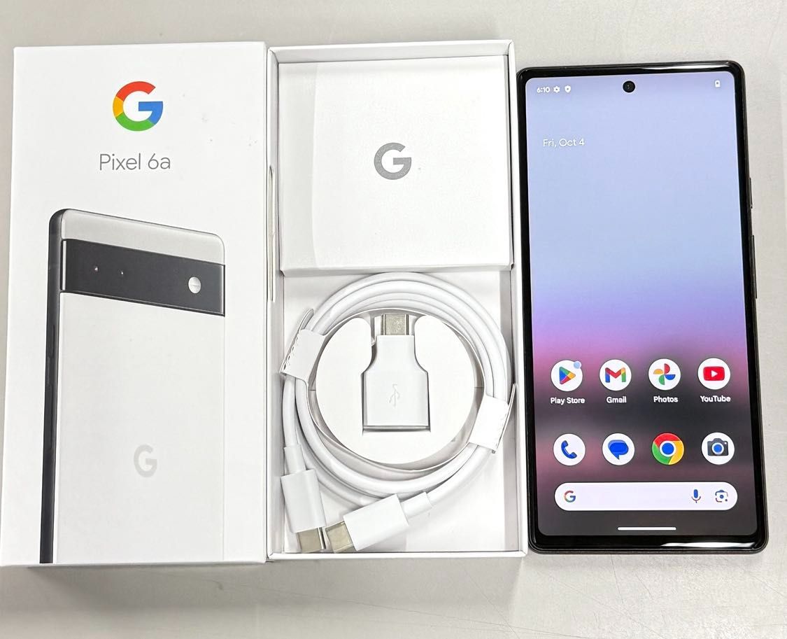 訳アリ品」Google Pixel 6a チョーク 128G AU一括◯【管理番号：XS1004844】 - メルカリ