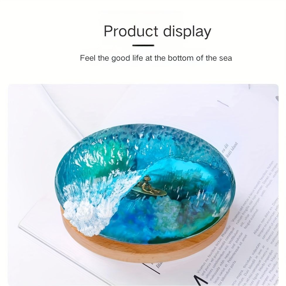 ナイトライト 卓上ライト テーブルランプ サーフィンをしている人 海 オーシャン おしゃれ 間接照明 卓上ライト プレゼント 寝室 授乳ライト インテリア デスク オフィス USB充電 樹脂 NEXPOTALLINN_EU