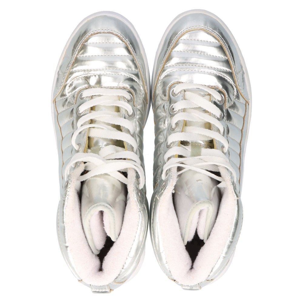 A BATHING APE (アベイシングエイプ) BAPESTA 88 MID METALLIC SILVER ベイプスター 88 ミッド  メタリックシルバー ミドルカットスニーカーシューズ シルバー US9