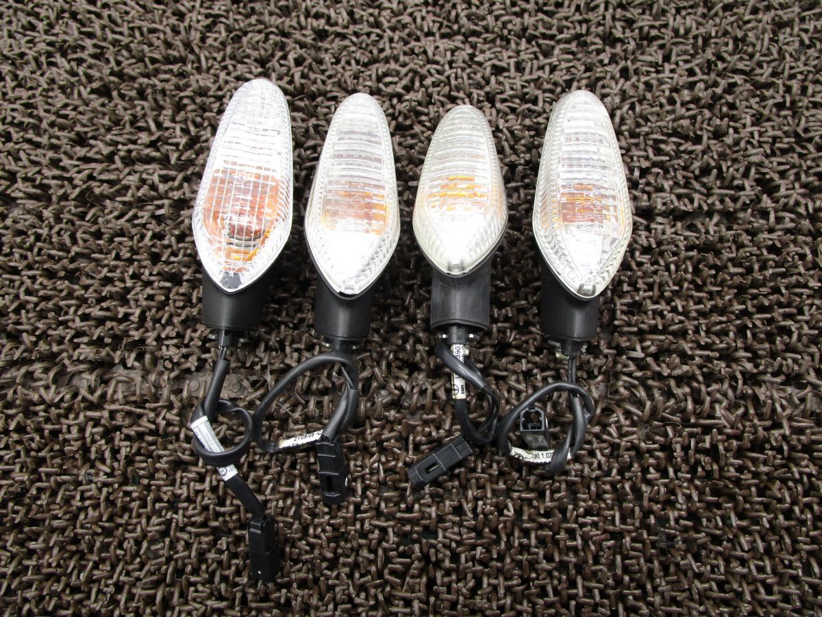 ドカティ M1100S ウインカー 4個セット ●A6456 ZDMM505AAAB ドゥカティ ZDM1078AC DUCATI モンスター 動画有 FI インジェクション