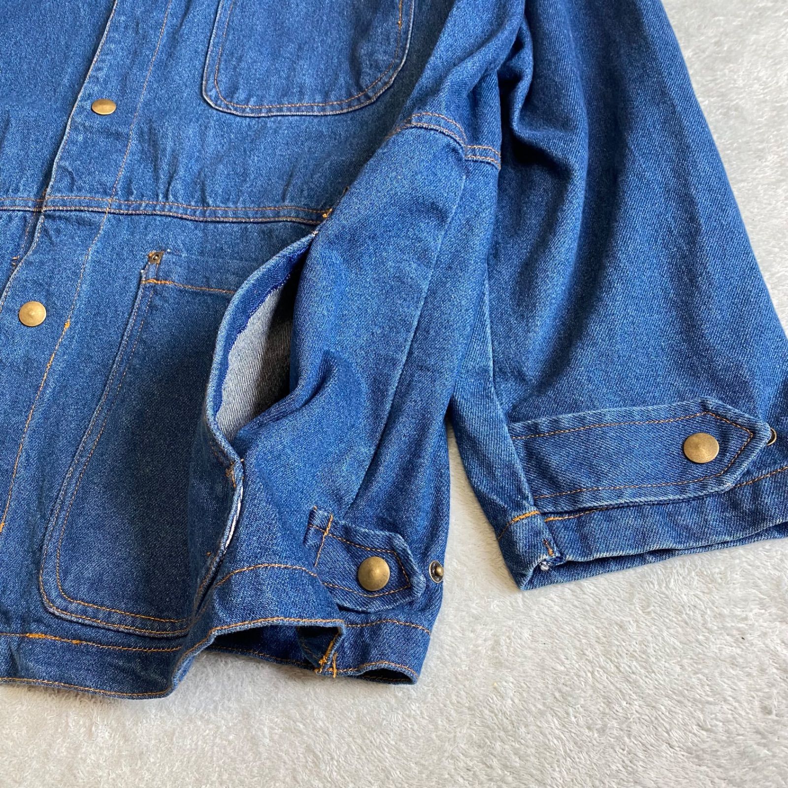 美品 McGregor 70s インディゴ デニムカバーオール McGREGOR】70s デニムカバーオール ビッグサイズ 状態良好