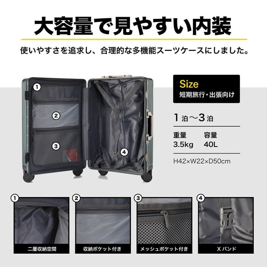 スーツケース キャリーケース フロントオープン 前開き 多機能 USB