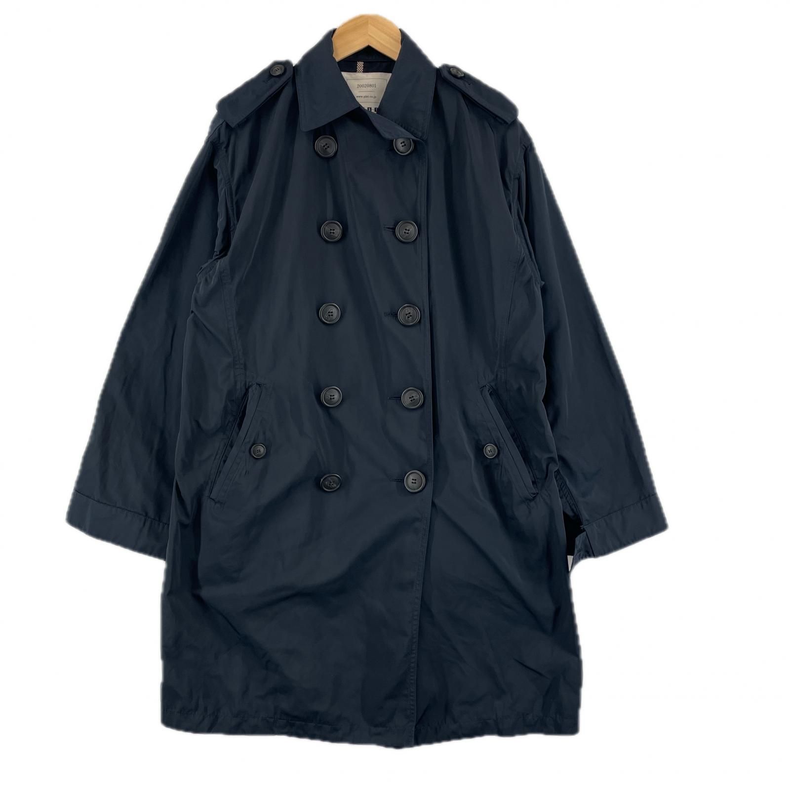 美品 PLST プラステ 無地 秋冬 AW トレンチコート ポリエステル