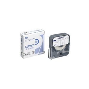 （まとめ）マックス レタツインテープ LM-TP305W 白 5mm×8m 【×