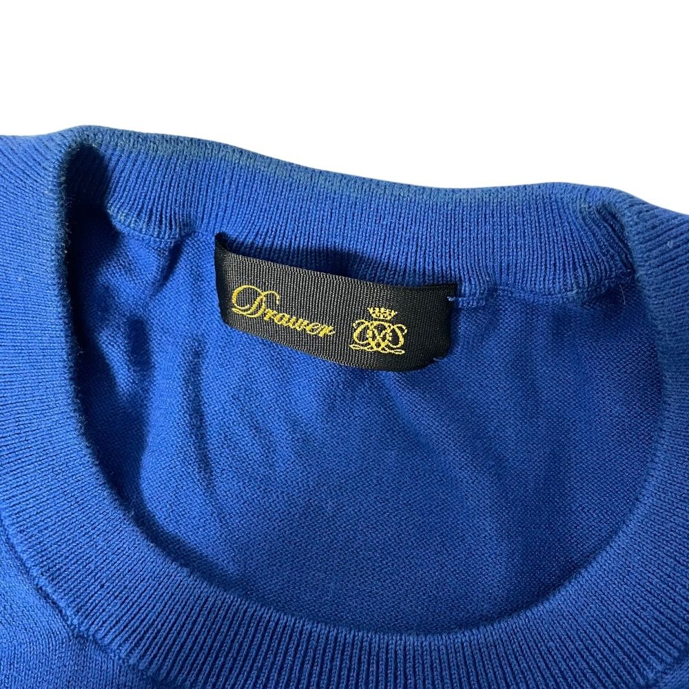 美品 DRAWER ドゥロワー 16G天竺編み 半袖 フレンチスリーブ
