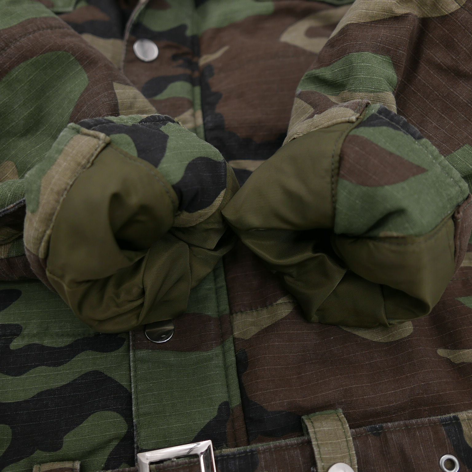 PATRiOT パトリオット CAMO MOTO PUFFER JACKET メンズ アウター 中綿ジャケット ブルゾン ジャンパー 迷彩GREEN CAMOUFLAGE XL