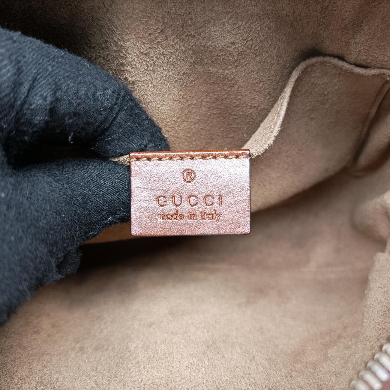 グッチGucciGGスプリームベージュ×ブラウンPVCコーティングキャンバス409535B019173811