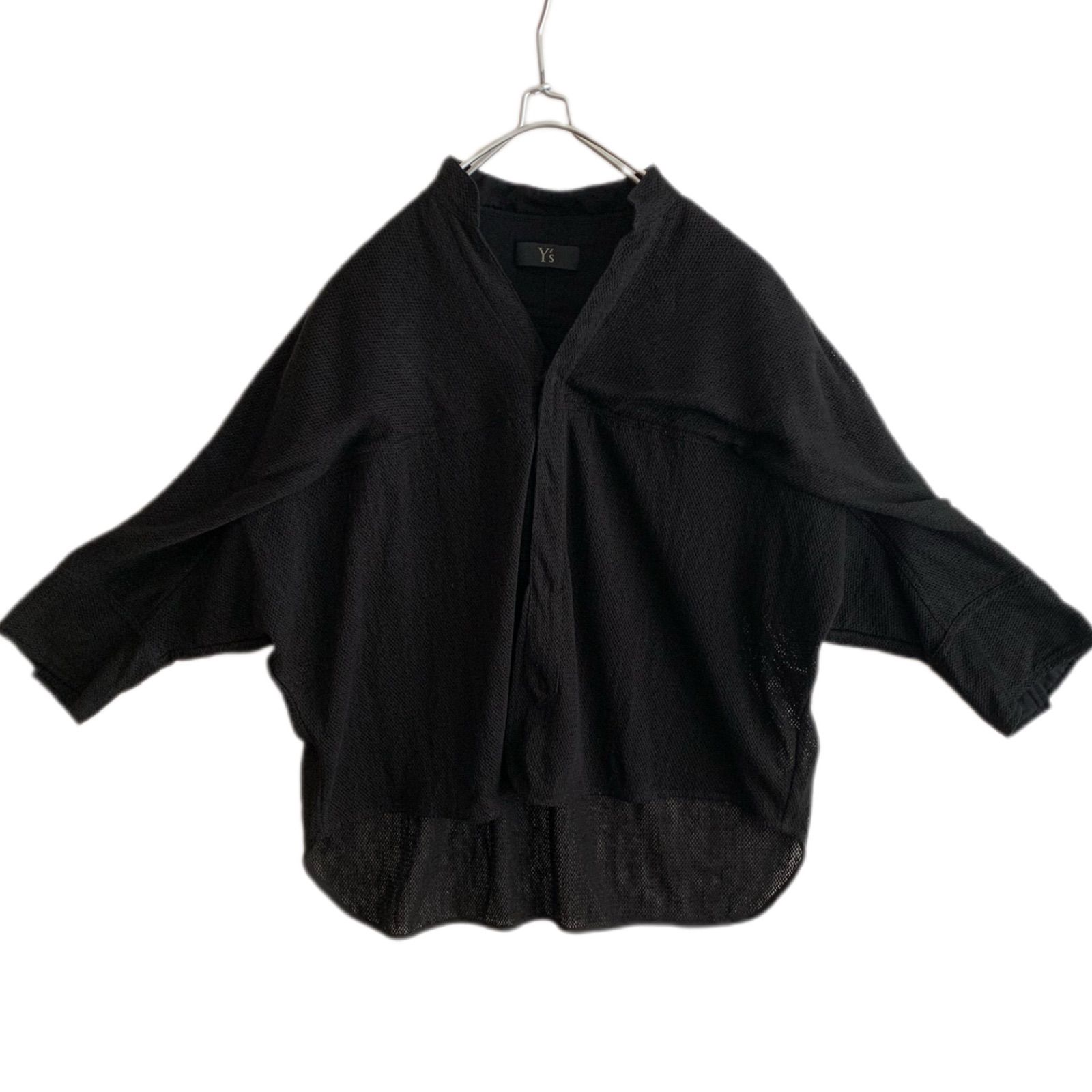 【美品】ヨウジヤマモト　 Y's 変形　リネン　パフスリーブ　カーディガン　春夏 美品】ヨウジヤマモト Y's 変形 リネン パフスリーブ