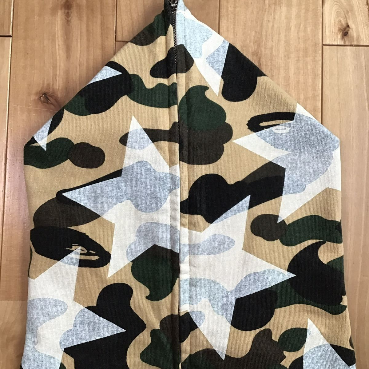 BAPE スター パーカー 1st camo yellow Mサイズ a bathing ape