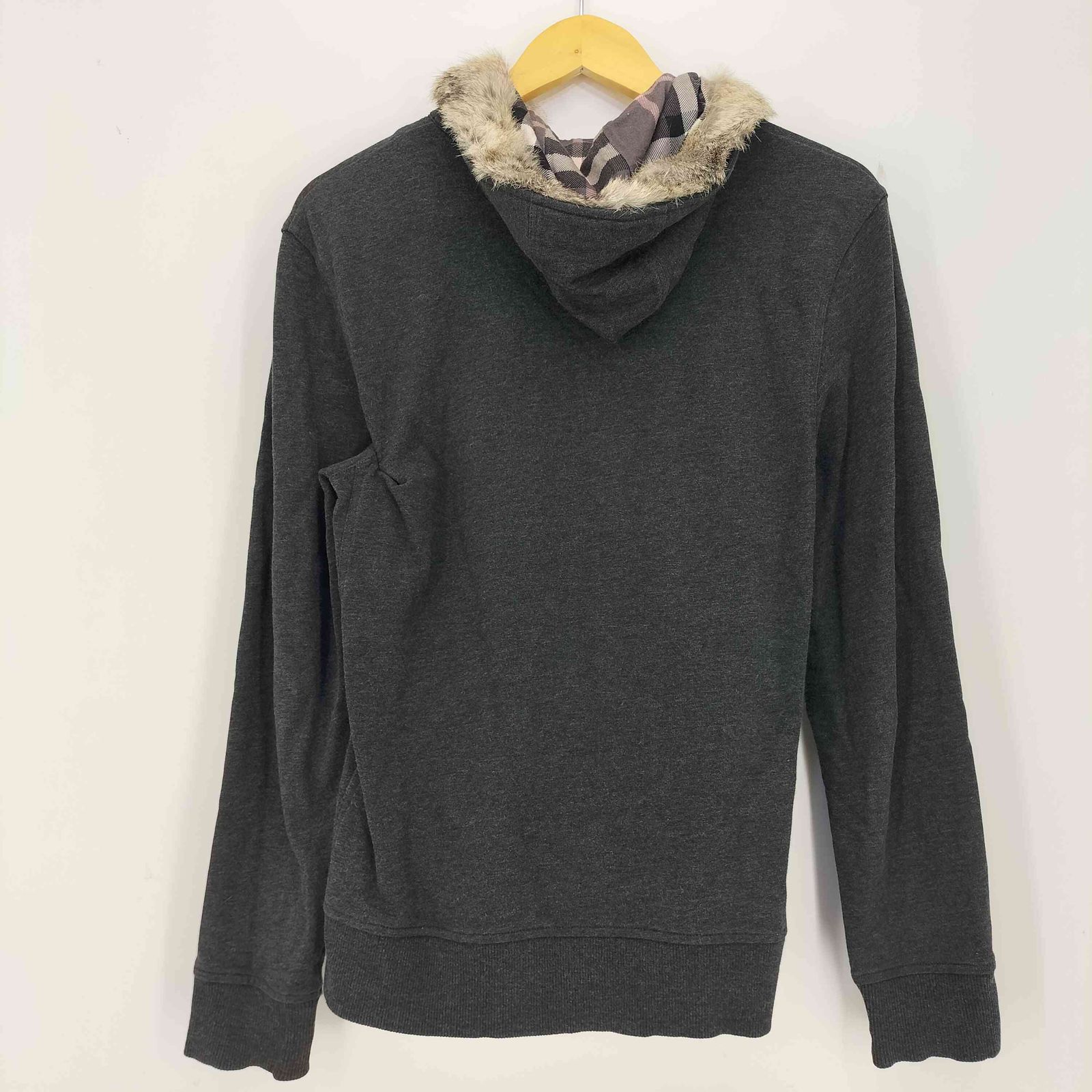 BURBERRY BLACK LABEL 毛皮ファーパーカー BURBERRY BLACK LABEL - バーバリー ブラックレーベル パーカー