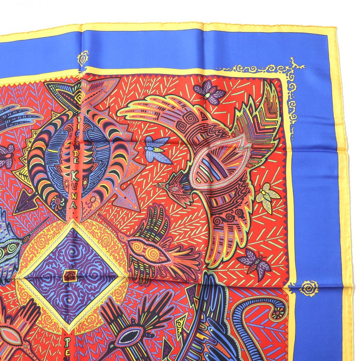 HERMES エルメス カレ40 プチスカーフ パナマのクナ族の伝説 HERMES エルメス カレ40 プチスカーフ パナマのクナ族の伝説 HERMES