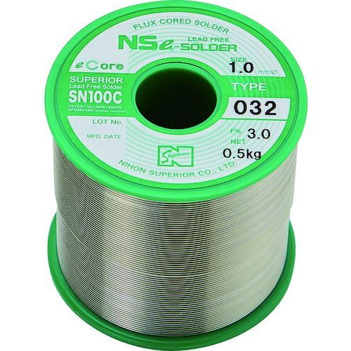 スペリア 汎用鉛フリーやに入りはんだ ＳＮ１００Ｃ−０３２ １．２ｍｍ