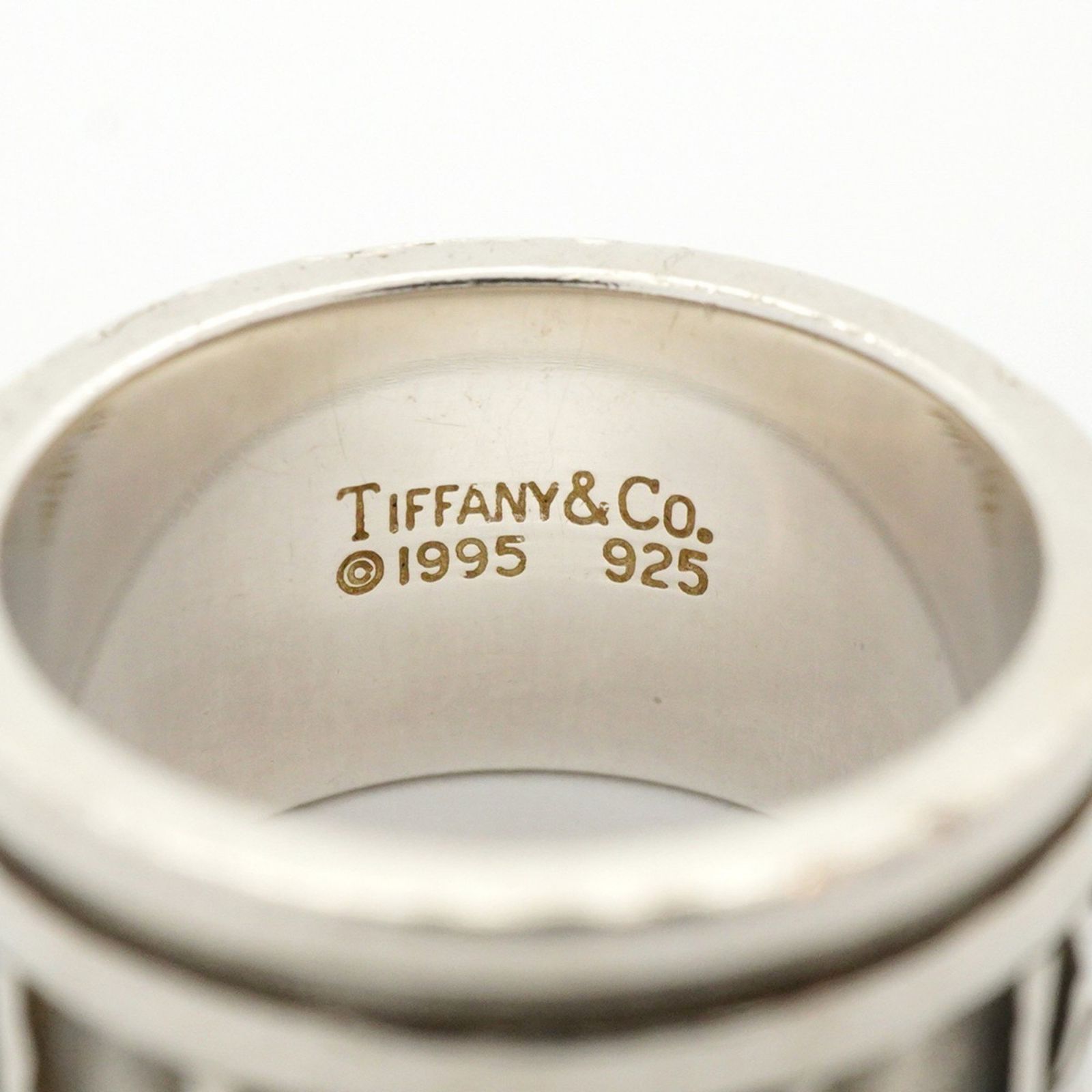 【美品】ティファニー アトラスリング 14号 シルバー925 指輪 ティファニー(Tiffany) ティファニー リング アトラス シルバー