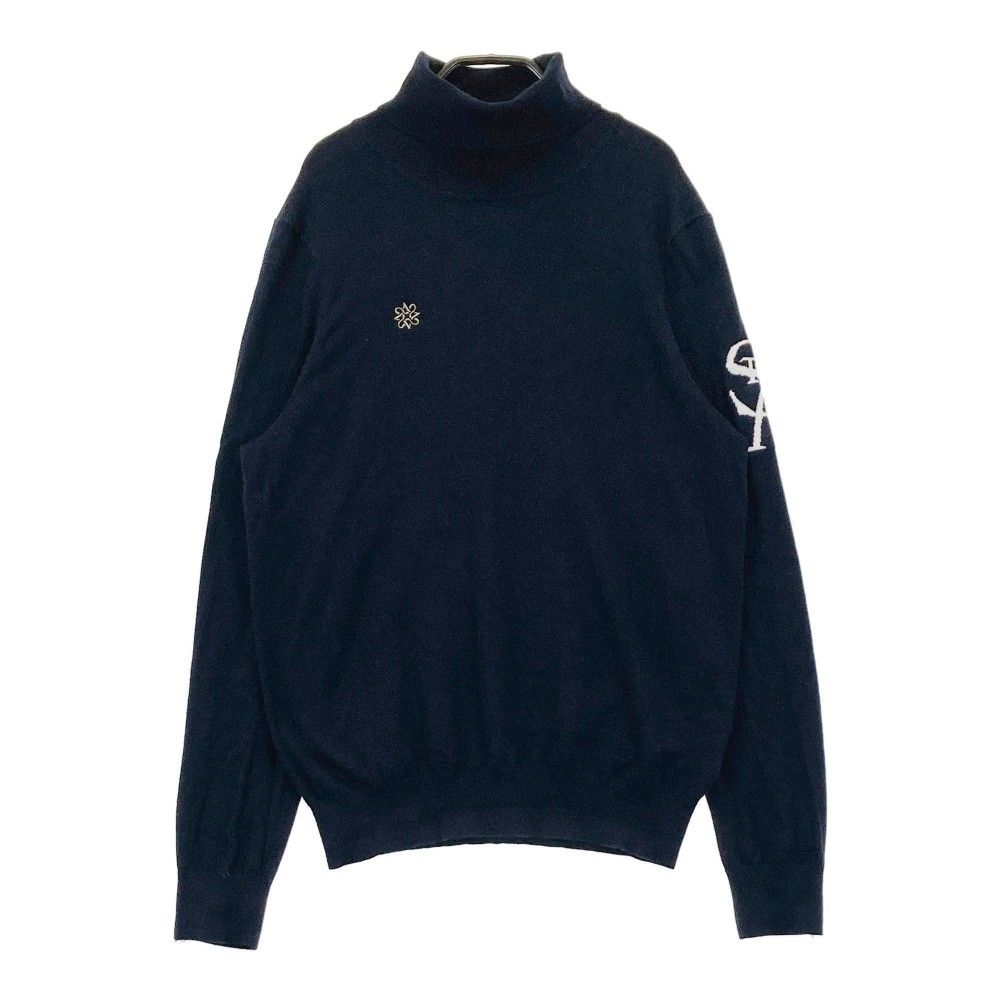 新品　St.ANDREWS　ゴルフ　ニットジップアップセーター　ブラック　M ゴルフ ニット ジップアップセーター M  | [セント