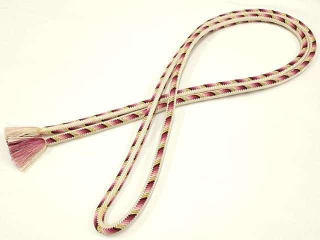 平和屋着物 上 有職組紐道明 帯締め 奈良組 丸胡蝶 金糸 宮内庁御用 国立博物館御用 東京芸術大学御用 AABA9862ay