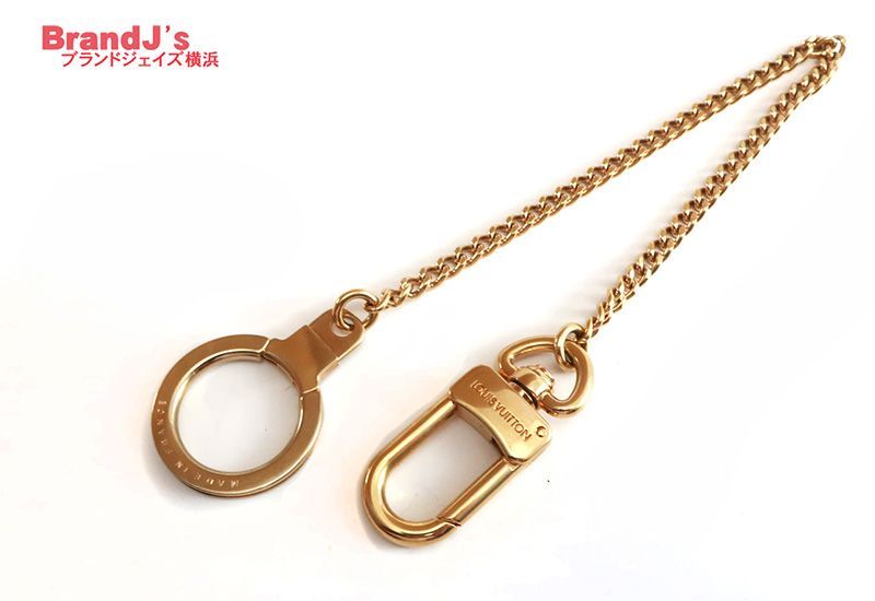 ルイヴィトン シェンヌ アノクレ キーリング キーホルダー キーチェーン ロング M58021 ゴールド LOUIS VUITTON |33860