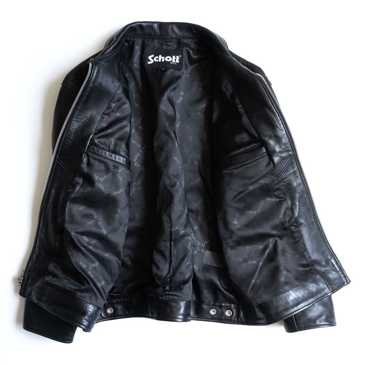 美品】SCHOTT【LEATHER TRACKER JACKET】M レザー トラッカー