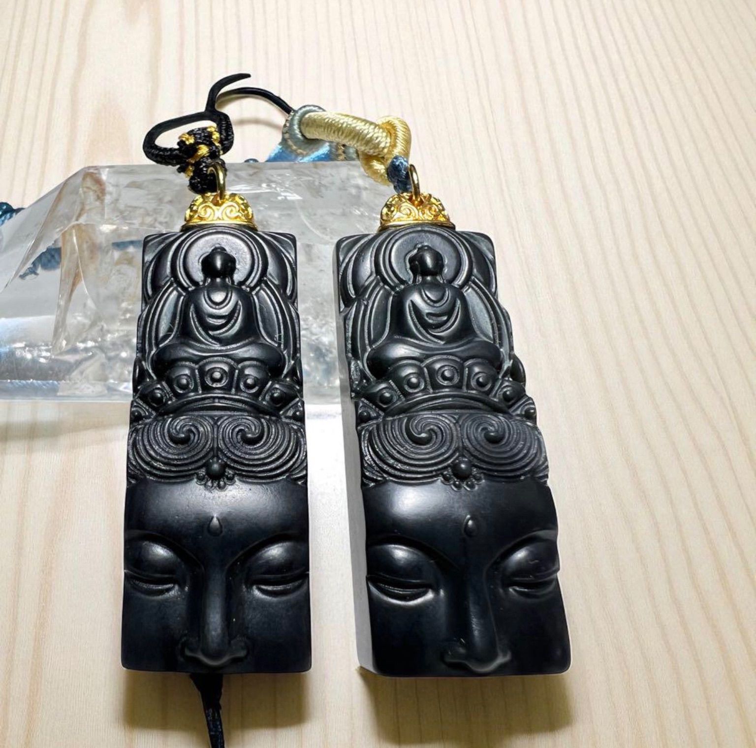 和田玉観音様彫り紐ネックレス 至高の慈悲 願望成就・開運・健康長寿