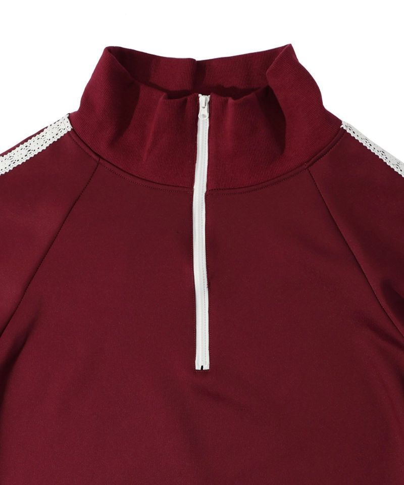 スカラー143693：ネコラバープリント ラインジャージワンピース