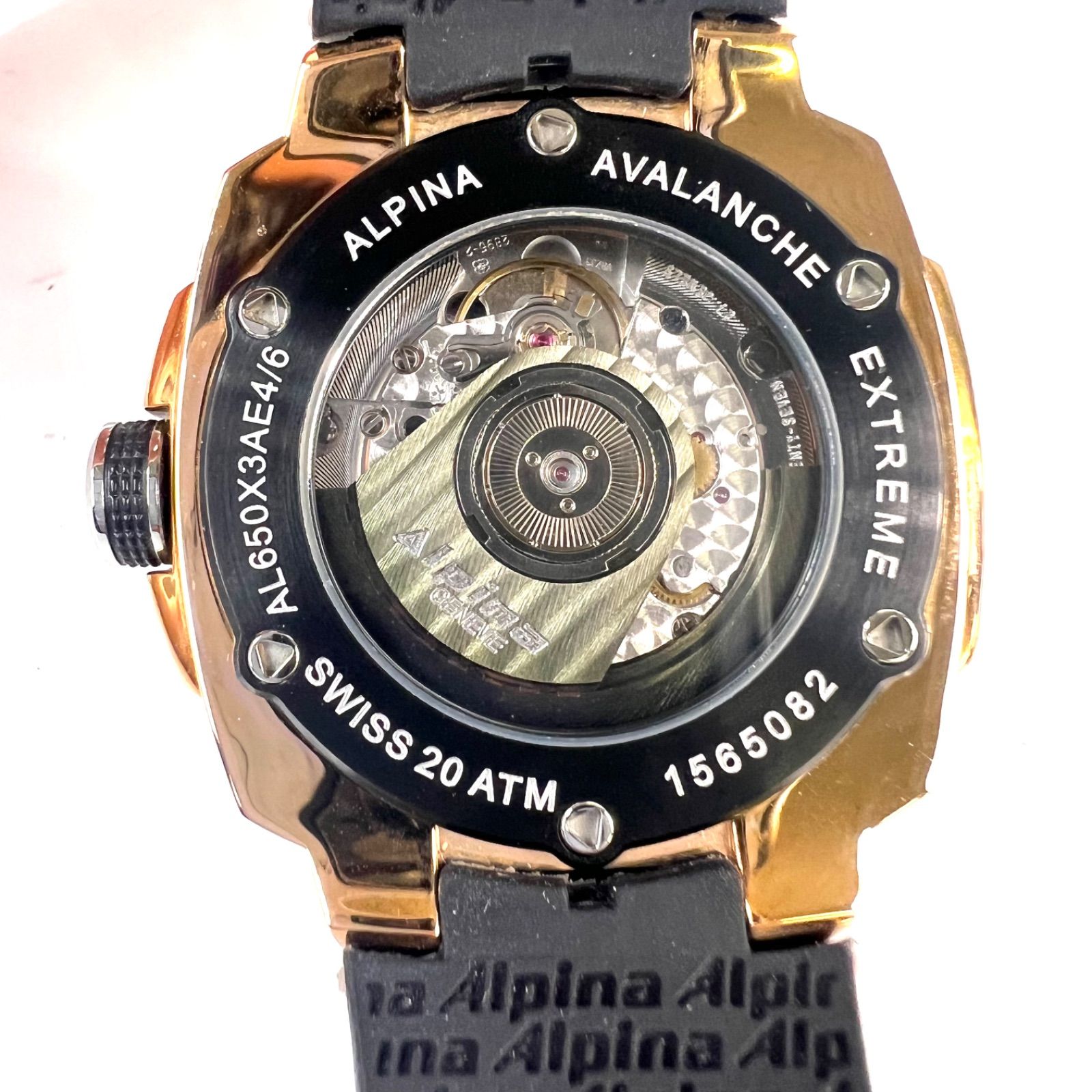 【希少】アルピナ ALPINA アバランチ Avalanche Extreme レギュレーター AL650X3AE4 自動巻 裏スケ ラバーベルト