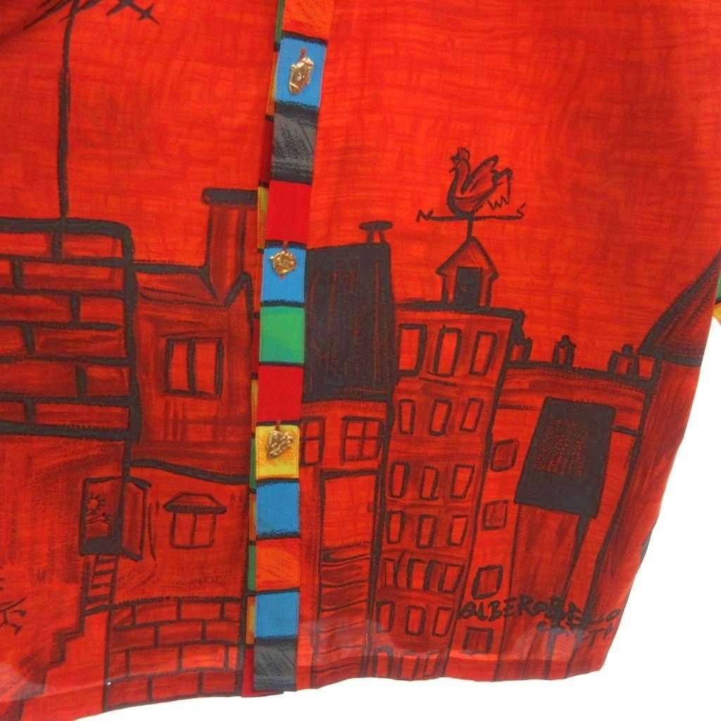 アルベロベロ ALBEROBELLO olleborebla シャツ ブラウス 総柄 長袖  