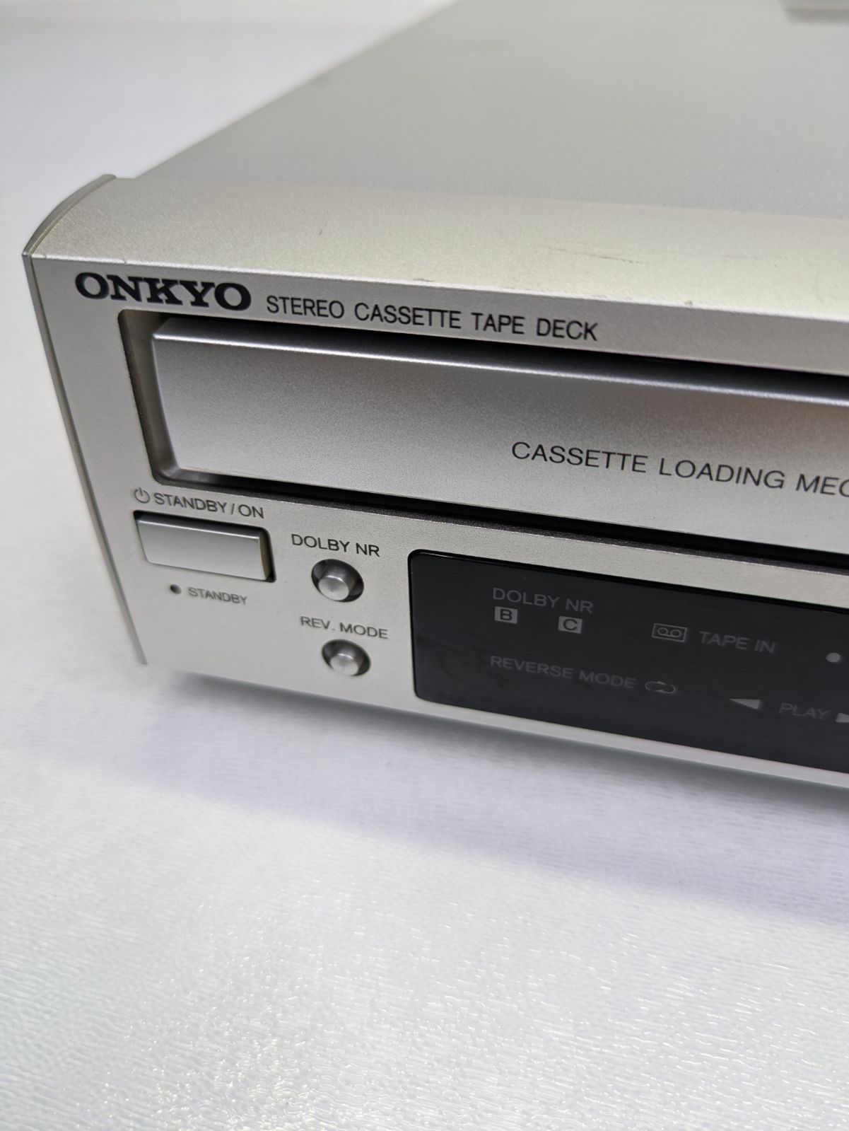 【動作品】ONKYO K-S7GX カセットテープデッキ Amazon.co.jp: ONKYO FR オートリバースカセットデッキ シルバー