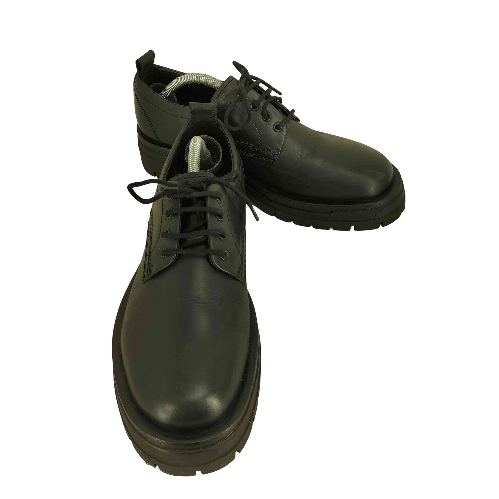 【完売品】ZARA レザーシューズ ザラ ZARA シャークソール レザーシューズ メンズ JPN：27.5