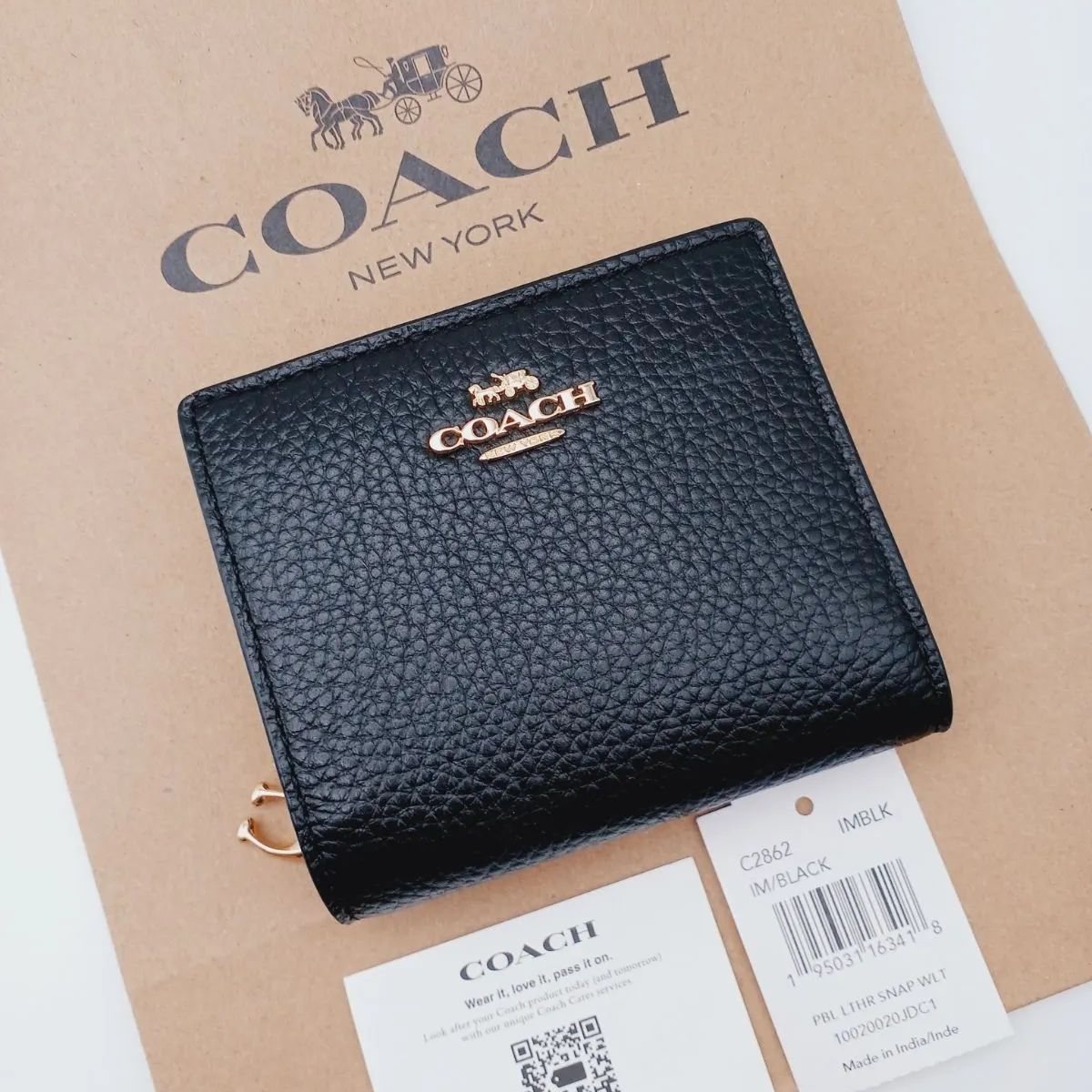 新品 COACH 折り財布 スナップ ウォレット レディース商品 - メルカリ