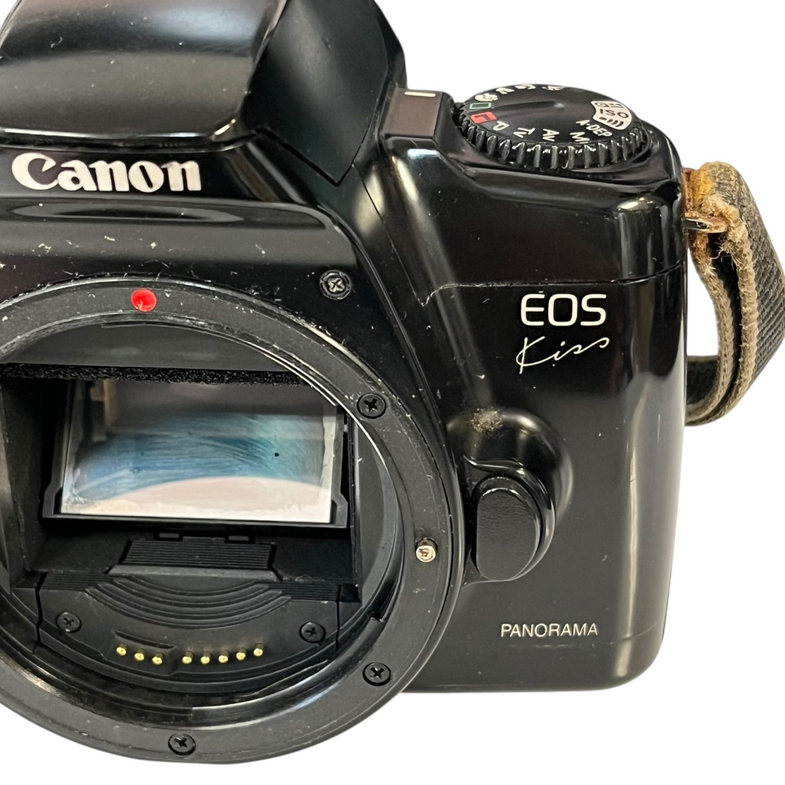 通電確認済 EOS Kiss 5 + EF28-80mm 期限切れフィルム付 管32320】動作未確認☆CANON キヤノン EOS Kiss パノラマ