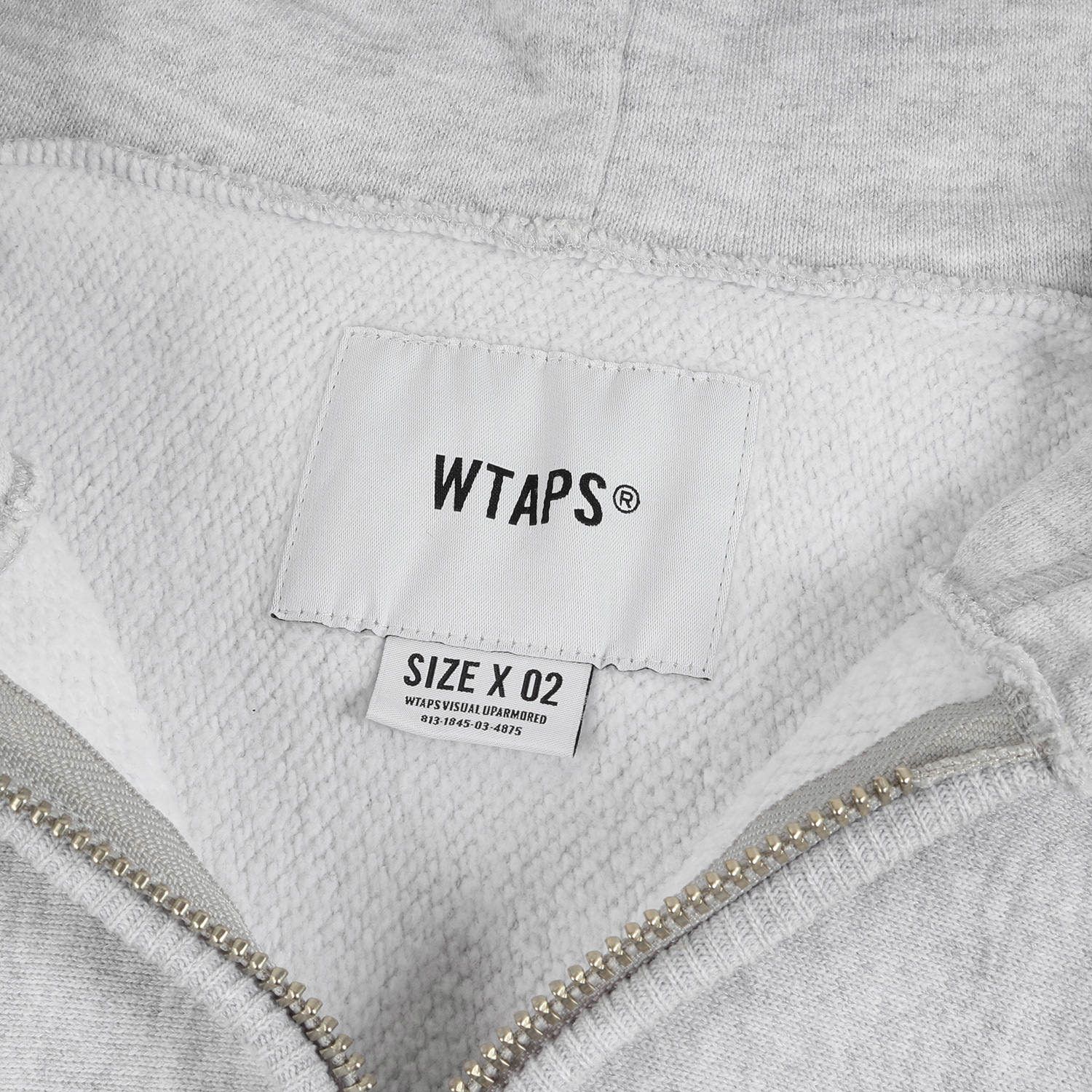 WTAPS ダブルタップス パーカー GPSロゴ 刺繍 ハーフジップ スウェット 