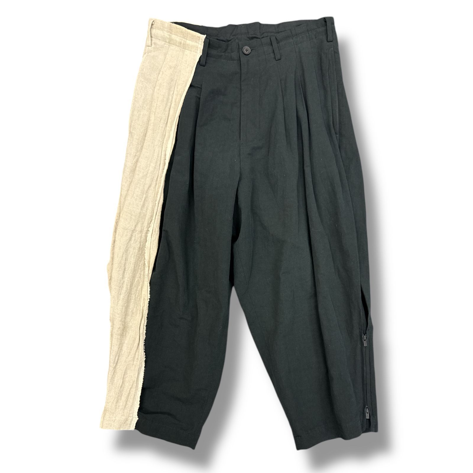 参考上代85800円 yohji yamamoto pour homme 22SS 生成切脇ファスナーP