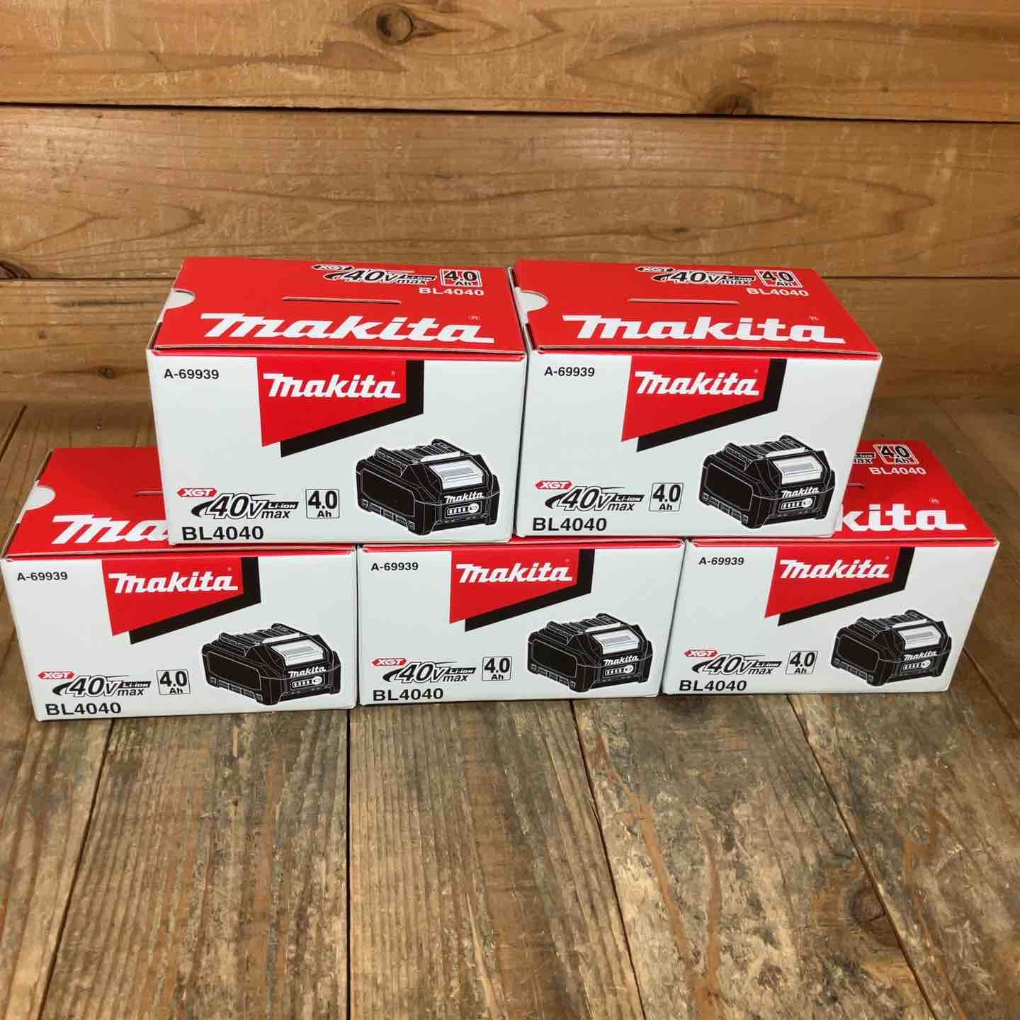 ♥まとめ売り| マキタ makita リチウムイオンバッテリー 40Vmax|4.0Ah BL4040 A-69939 計5点 まとめ 所沢店